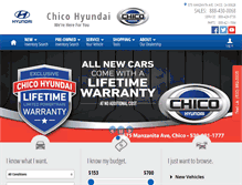 Tablet Screenshot of chicohyundai.com